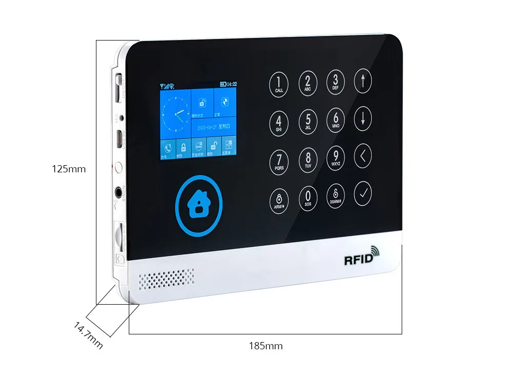 WG11 wifi GSM домашняя бизнес Охранная Сигнализация приложение управление сирена RFID для домашних животных детектор движения PIR датчик дыма