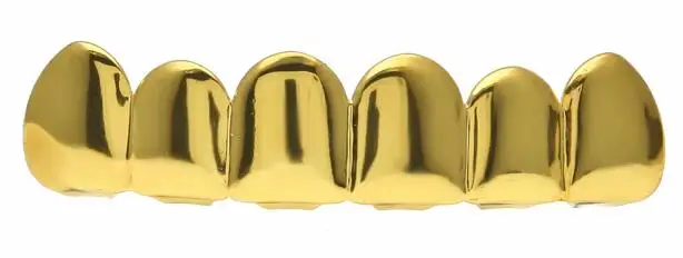 Серебряный цвет верхней нижней TeethGRILLZ Рот Зубы шапки хип-хоп грили с силиконовым режимом - Окраска металла: gold top teeth