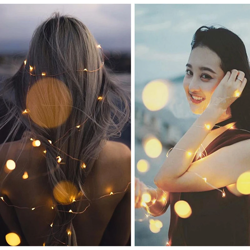 Anpro медная проволока Батарейная коробка Рождественская проволочная лампа