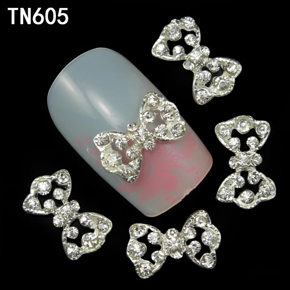 10 шт 3d украшения из сплава для ногтей дизайн блестящие стразы инструменты