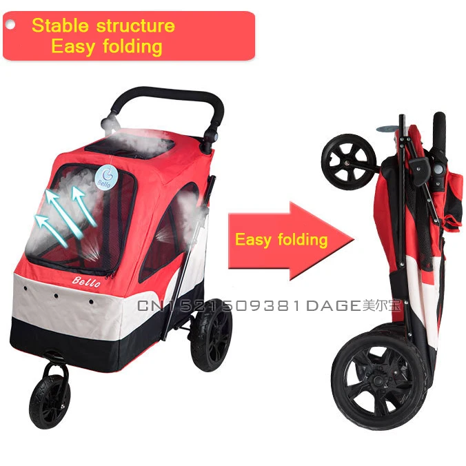 Бренд 55 кг Складная коляска для собак/кошек ультра легкая портативная переноска