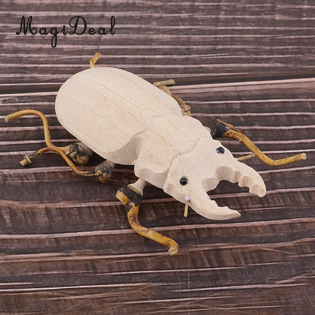 1 Piece Wooden Educational Toys Wood and Bamboo Bugs Shape Prank Toy | Дом и сад