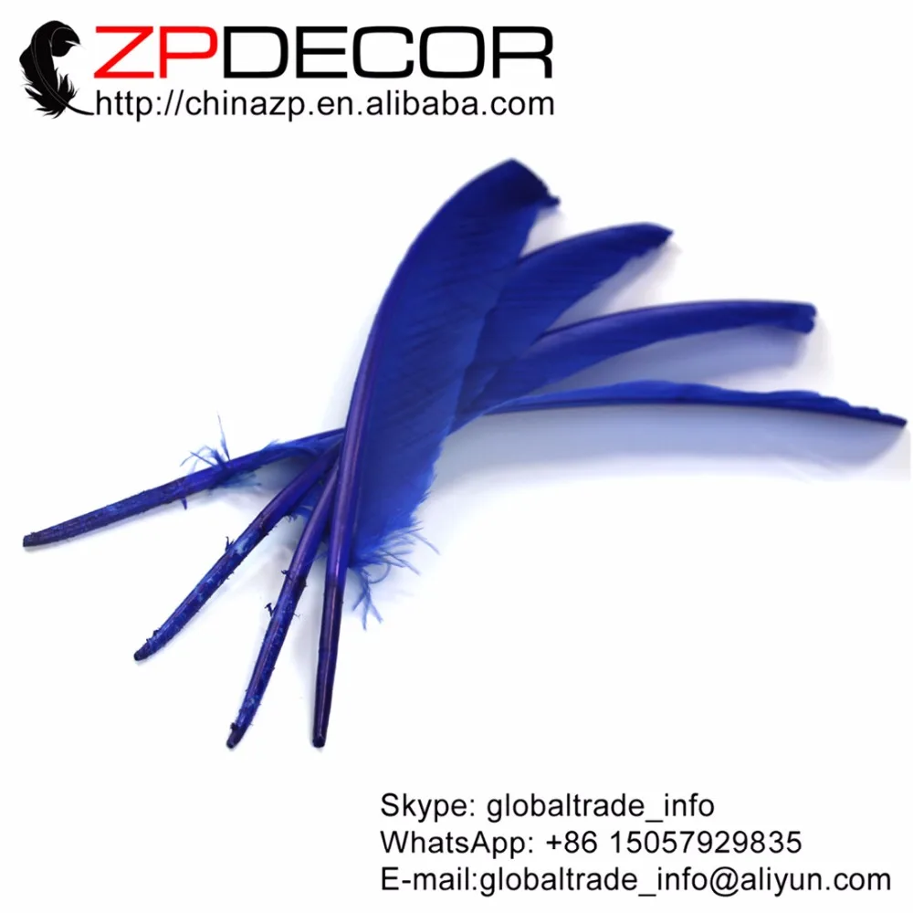 ZPDECOR 50 шт./лот 30 35 см (12 14 дюймов) красивые мягкие окрашенные королевские синие в