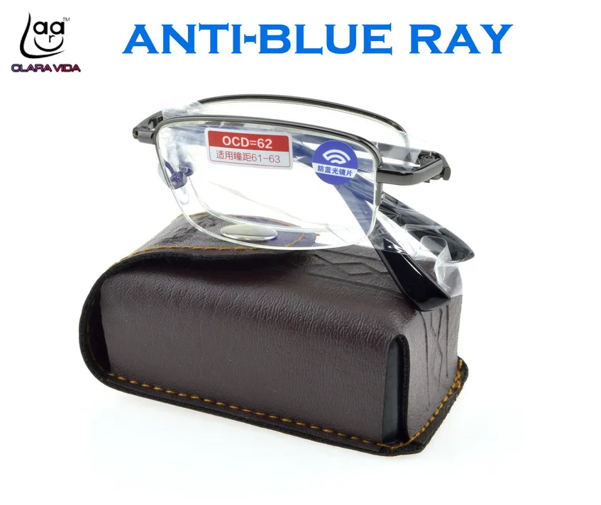 Очки для чтения clara vida мужские/женские складные очки компьютера из титанового