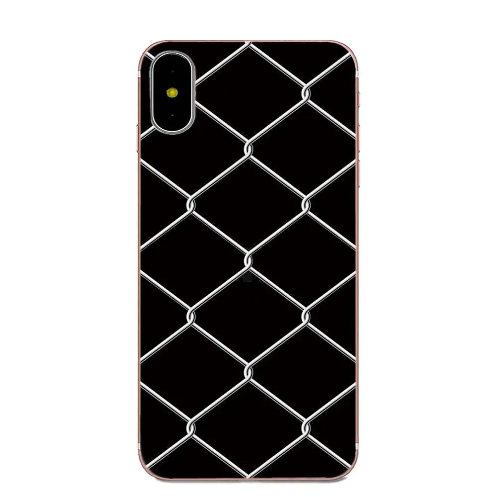 Окрашенный чехол для телефона черно белая решетка Huawei Mate 7 8 9 10 20 P8 P9 P10 P20 P30 Lite Plus Pro