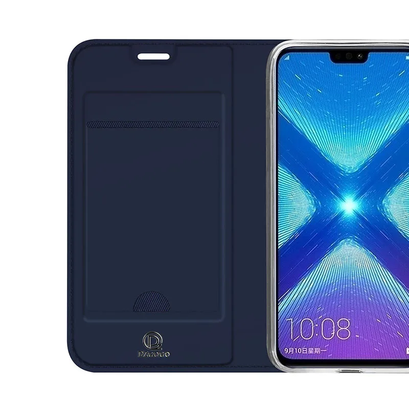 Чехол DZgogo для huawei Honor 8x роскошные чехлы из искусственной кожи Магнитная подставка