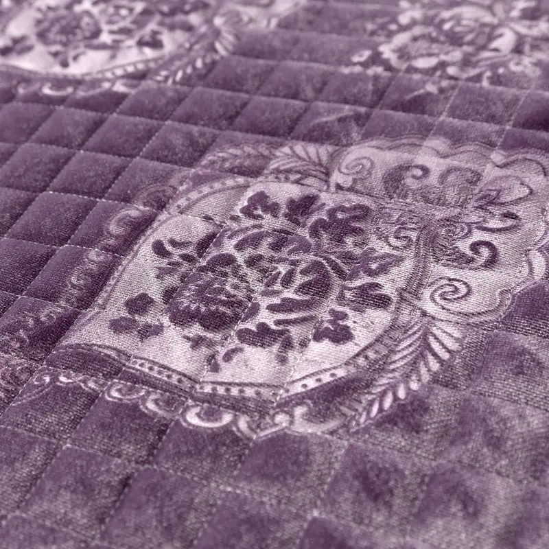 Famvotar 3 шт хлопок стеганый кристалл бархат реверсивное покрывало Европейский