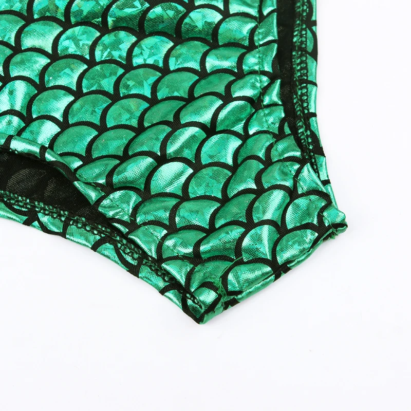 Очаровательная одежда для купания Русалочка с блестками маленьких девочек