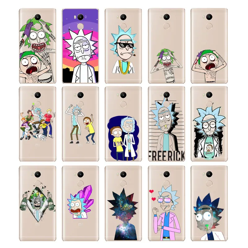 DREAMFOX M283 Rick And Morty Soft TPU Silicone Case Cover For Xiaomi Redmi Note 3 4 4X 5 5A 6 7 Pro Global |