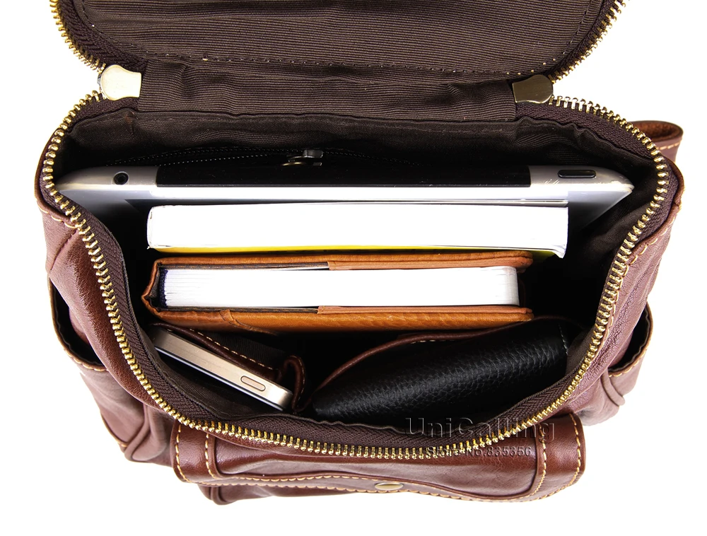 Женский кожаный рюкзак UniCalling Высококачественная кожаная женская сумка Модный