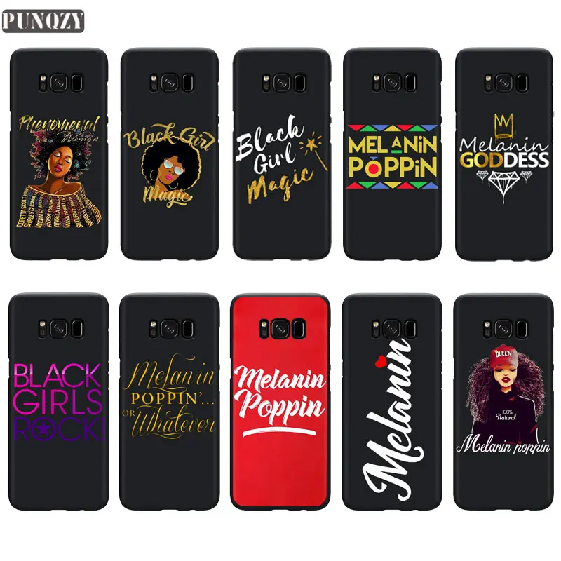 Melanin Poppin queen чехол для телефона для samsung S7 S10 S9 S8 Plus A6 A7 черный волшебный чехол для девочки для samsung A50 A70 Мягкий ТПУ чехол