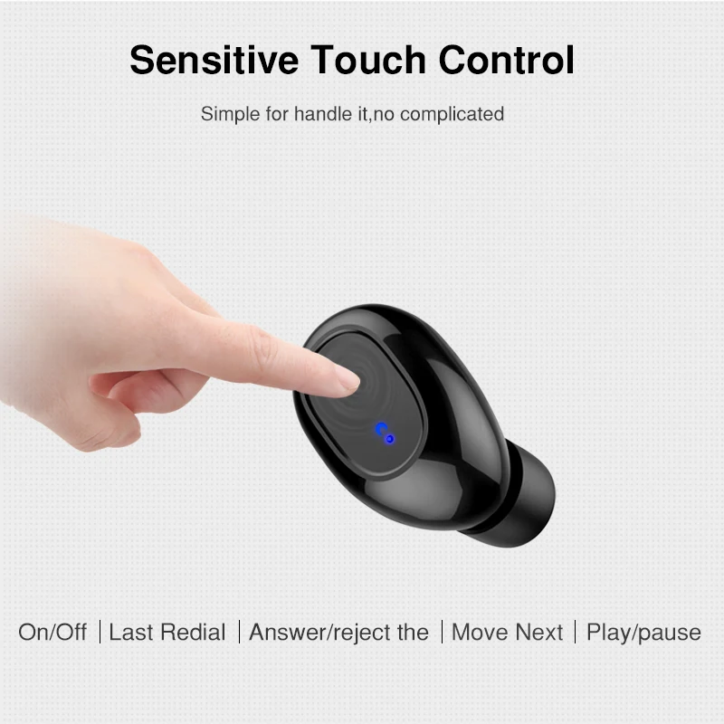 TWS мини-вкладыши Bluetooth наушники беспроводные стерео Бас Звук гарнитура с