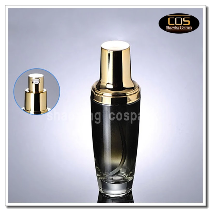 50pcs wholesale 100ml black glass cosmetic packaging, empty black glass packaging for cosmetics, 100ml black glass pump bottle