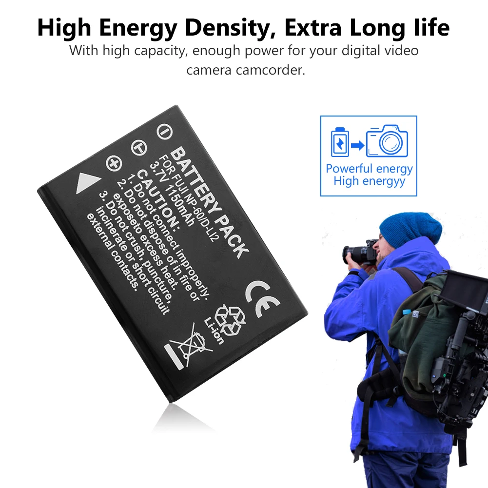 Аккумулятор NP60 NP 60 для камеры 1/2 шт. литиевая батарея 1150 ма/ч Samsung Toshiba и других