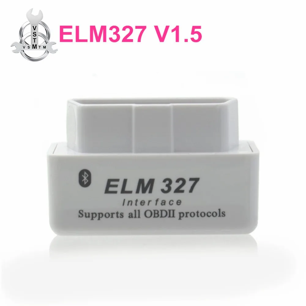 Новейший Супер Мини ELM327 V1.5 Bluetooth переключатель питания 16 контактный OBD сканер