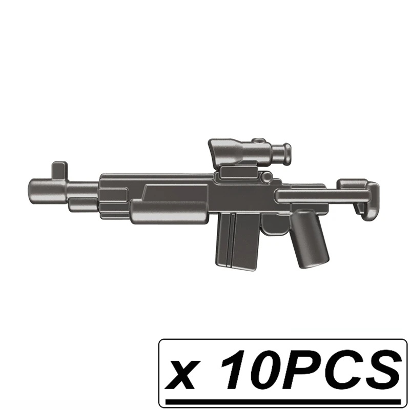 10pcs PGPJ0146 Guns Trek Halo Звёздные войны научная фантастика будущее оружие пакет для MOC части строительные блоки игрушки для детей - Цвет: 10pcs PGPJ0146