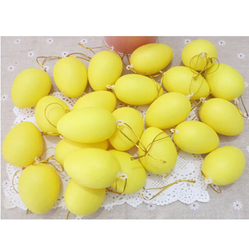 Toys for children Colorful 12pcs Mixed Color Easter Decoration For Home Kids Plastic Hanging Children DIY Painting Egg | Игрушки и хобби