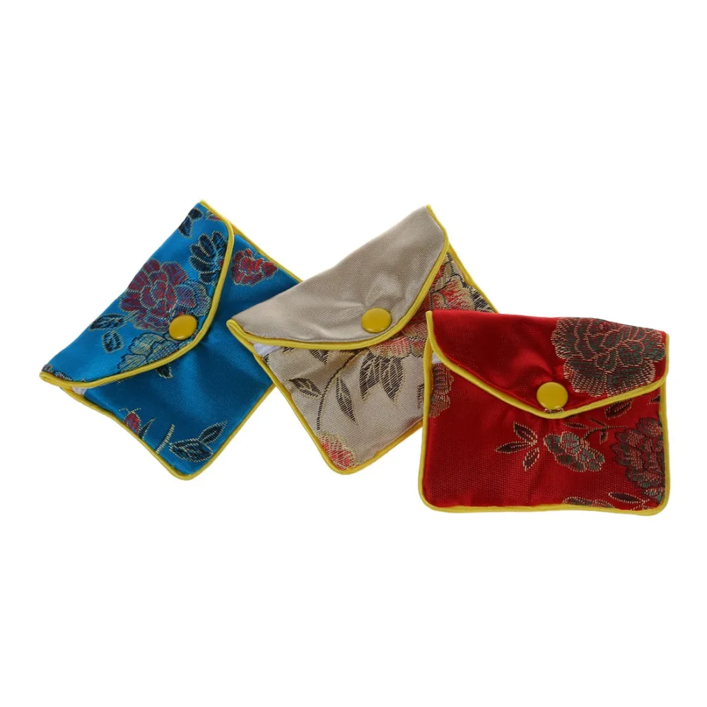 12 Pcs Silk Purse Pouches Jewelry Packaging Gift Bags For Necklace Earrings Rings Rangement Bijoux porta joias organizador de | Украшения и