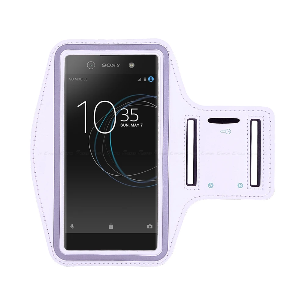Белый Спортивный чехол для бега и велоспорта для sony Xperia Ace 10 1 5 XZ3 XZ2 XA2 XZ1 XA1 XZS XZ XA X Compact Ultra Plus чехол для телефона - Цвет: Белый
