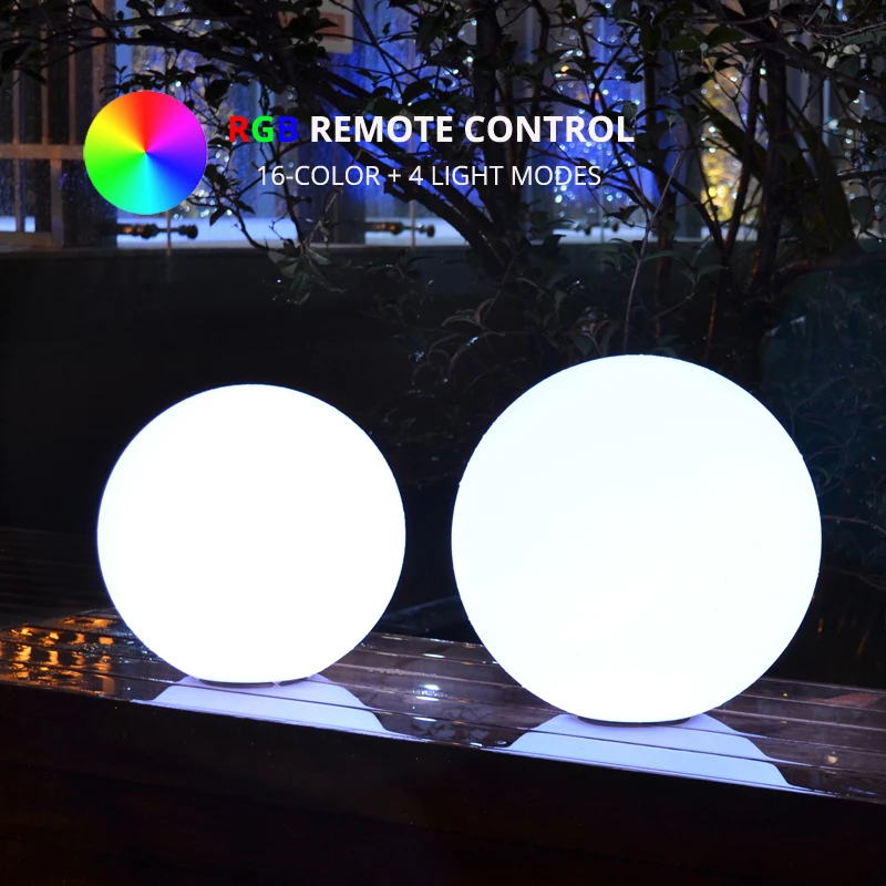 Диаметр 40 см RGB LED шар открытый сад ландшафтный свет дистанционное управление