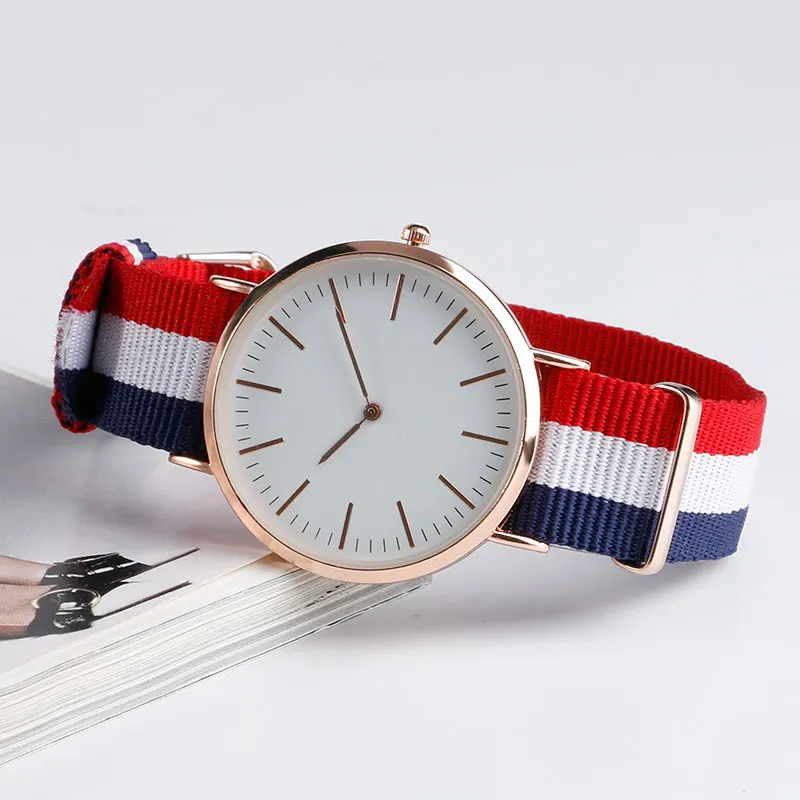 Мужские часы 2016 мужские модные спортивные с нейлоновым ремешком армейские