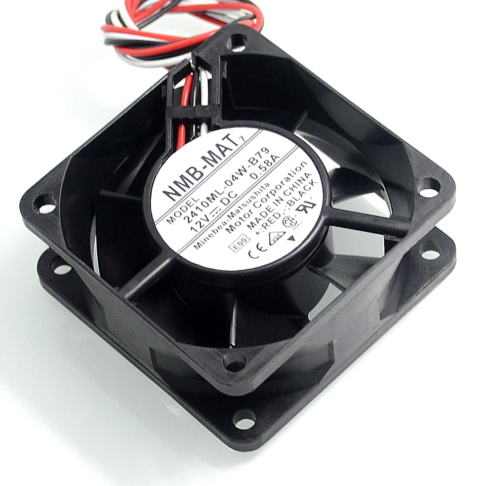 Для оригинального 2410ML 04W B79 6025 6 см 60 мм 12 В 0.58A три провода скорость двойной