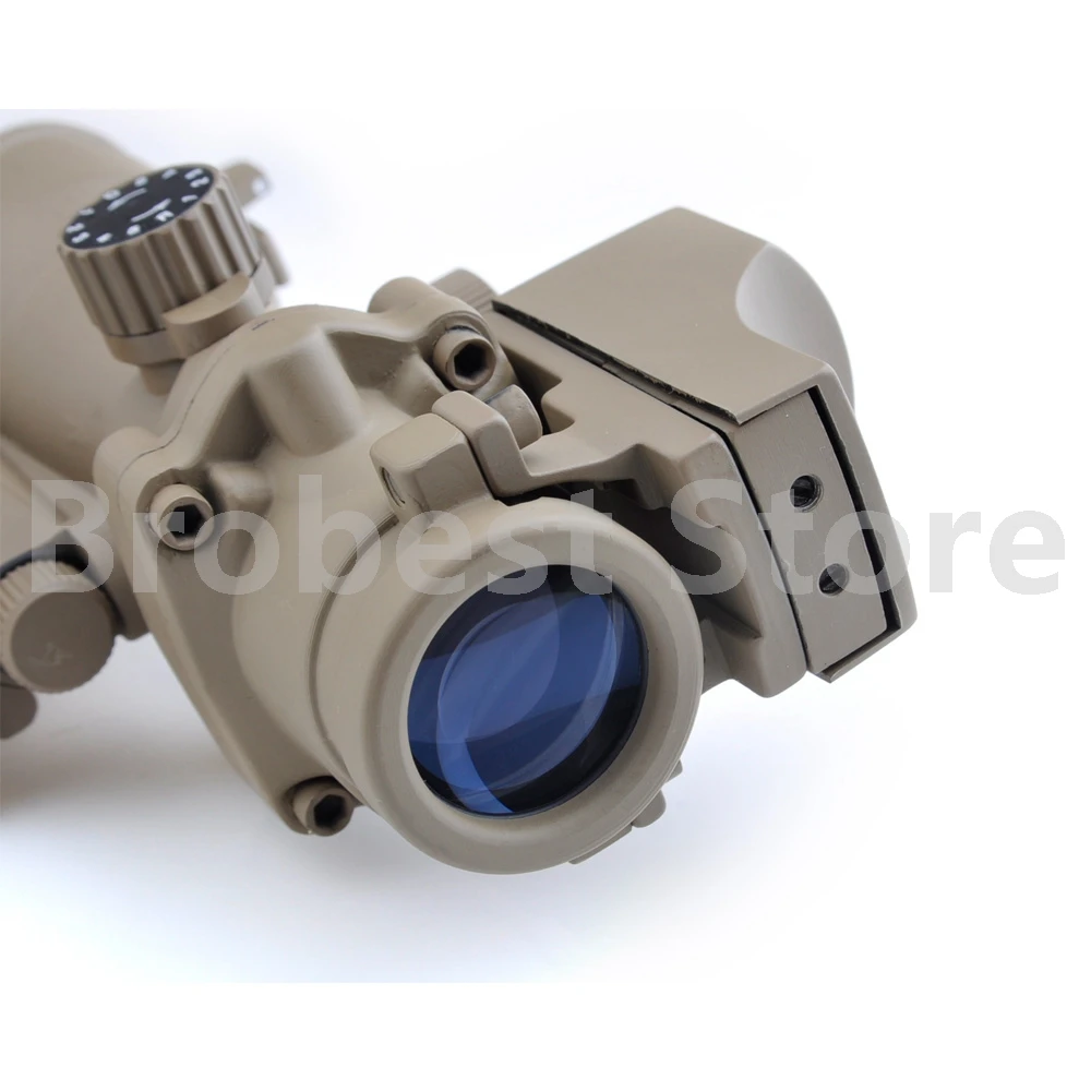 Acog 4X32 оптический прицел с креплением QD и мини красной точкой для снайпера