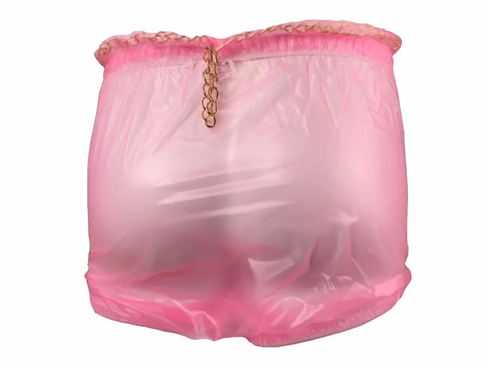

Haian ABDL тянущиеся пластиковые штаны, цветные стеклянные прозрачные # P016-5