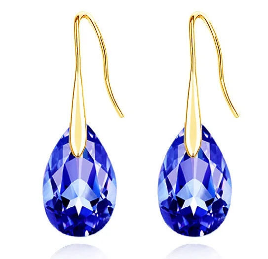 Женские серьги подвески с австрийскими кристаллами|tear drop|drop earringsearrings fashion |