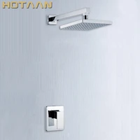 brass bathroom shower faucets lanos rain shower set bath mixer wall water tap torneira chuveiro banheiro ducha shower hotels