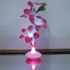 Искусственный цветок 1 шт. оптического волокна светодиодный светильник Роза подсолнухи поддельные цветы ваза ночник Декор для дома вечерние украшения - Цвет: Коричневый