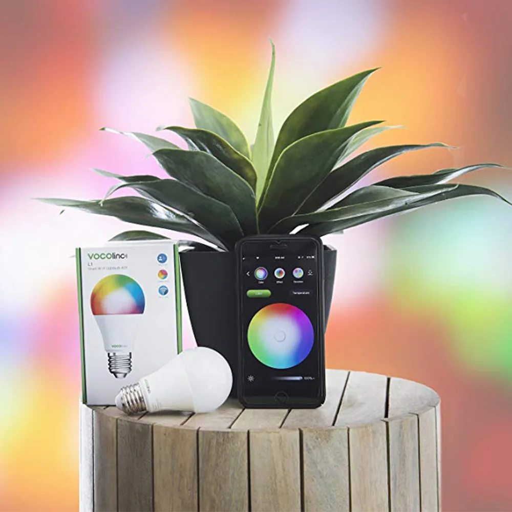 VOCOlinc L1 Smart светодио дный лампочки работает с Apple HomeKit Alexa и Google помощник A19 E26 Wi-Fi 2 4