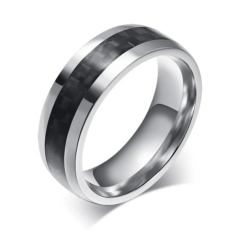 Обручальные кольца для мужчин и женщин из нержавеющей стали anello uomo R 094 ширина 8 мм