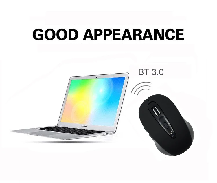 Беспроводная мышь Cliry Bluetooth 3,0 1600 dpi 6D Беспроводная оптическая мини компьютерная мышь с регулировкой dpi Настольный Ноутбук