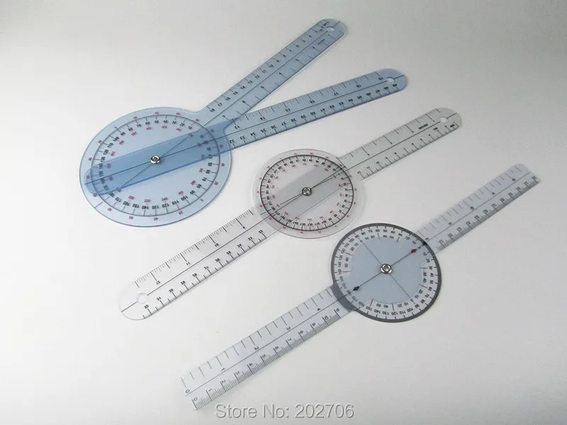 3 шт./лот набор гониометров транспортир медицинская линейка 12 дюймов + 8 |