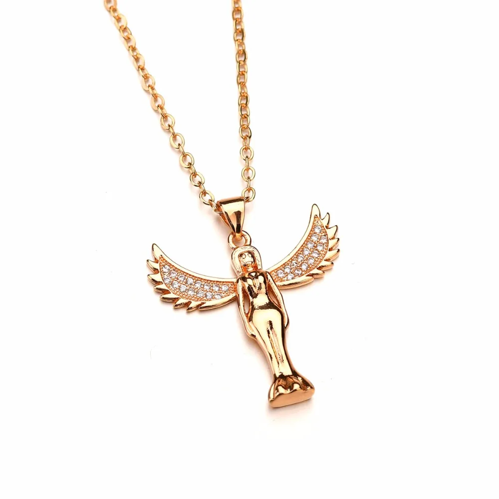 UAM массивное ювелирное изделие золотистого цвета ожерелье с подвеской в виде