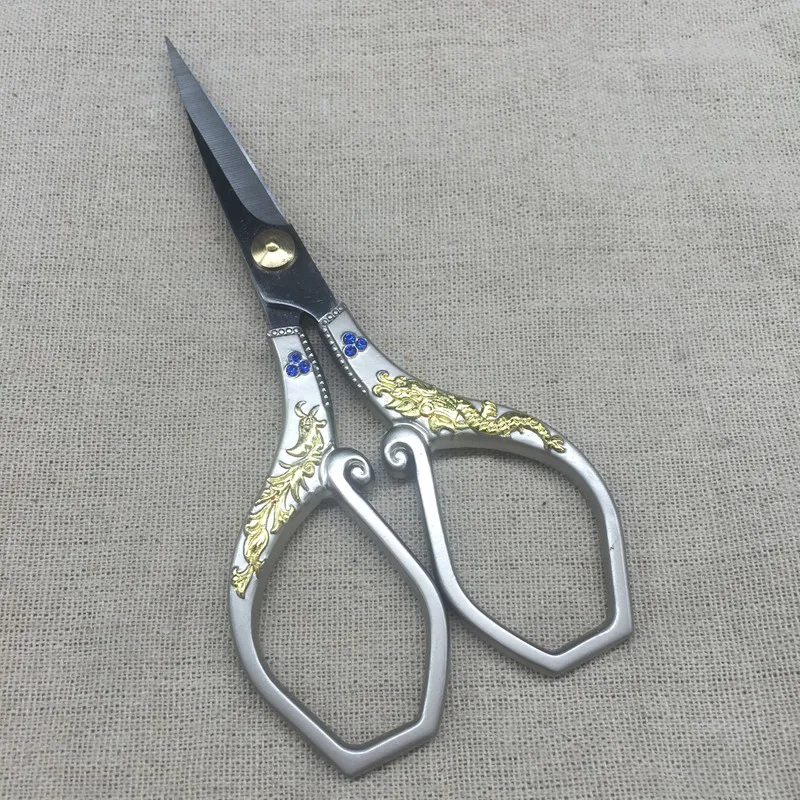 Винтажные ножницы из нержавеющей стали в европейском стиле 1 шт. для шитья