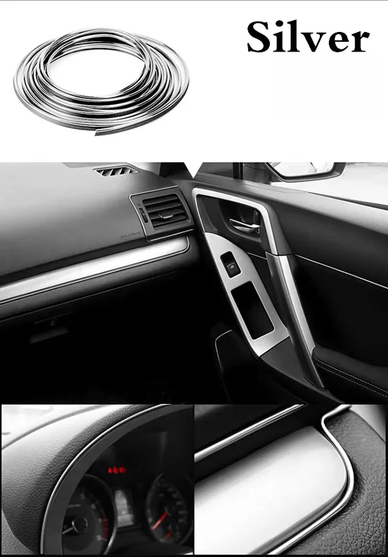 

Car Interior Mouldings Universal DIY Flexible Decoration Strips Car Central Control and Door Decoration Strip Auto Accessories