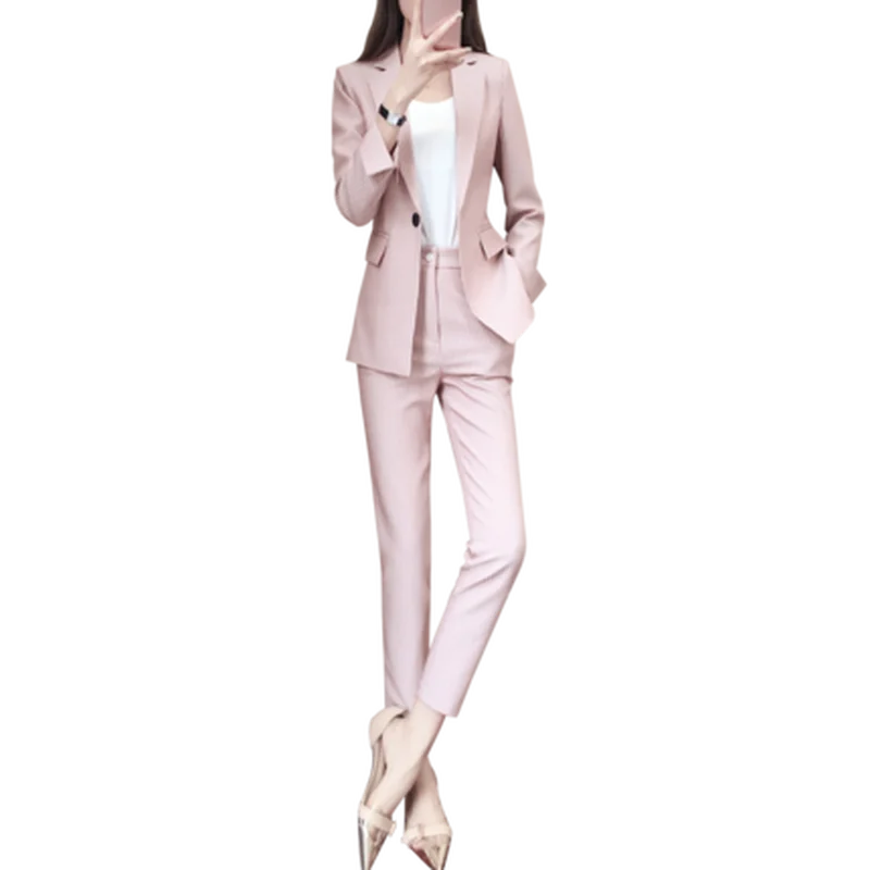 Женский костюм-блейзер с брюками деловой костюм в полоску большие размеры 4XL 2019 |