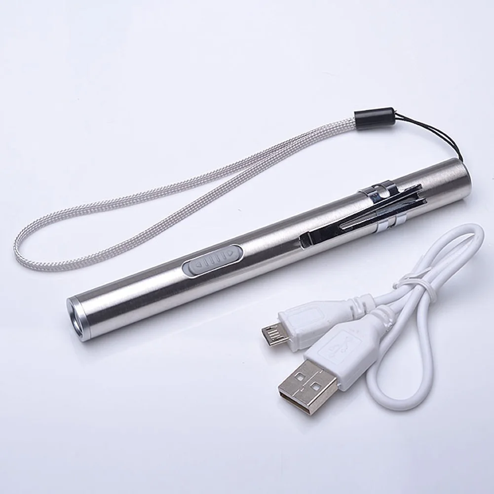 Training Tools Handy Rechargeable Mini Pointer Toys Portable Pocket Electric Torch Simple Mode Outdoor Interface Led Double Bead | Лампы и