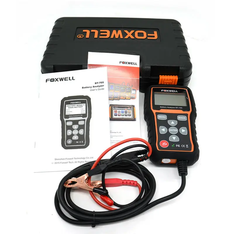 Подлинная FOXWELL BT-705 Battery Analyzer 12 В 24 BT705 Авто Батареи Тестер Обнаруживает Папа