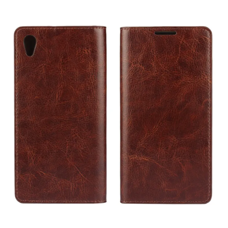 OEEKOI Crazy Horse кожаный бумажник флип чехол для sony Xperia XA3 Ultra/XA3/XA2 Plus/XZ3/Z5/Z5 Premium/Z5 Compact/XZS/XZ2