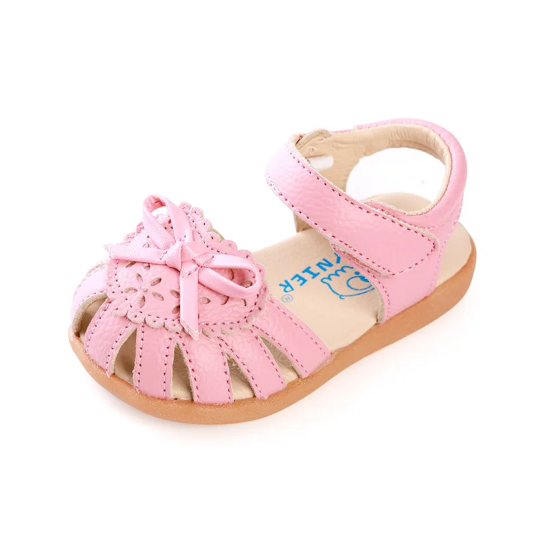 Phynier sandals female child princess shoes toddler baby toe cap covering |