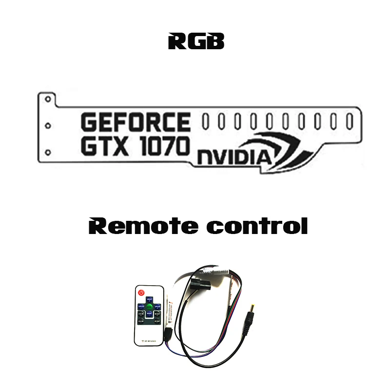 RGB Controlle GeForce GTX 1070 NVIDIA подсветкой компьютер основной коробки Видеокарты Поддержка