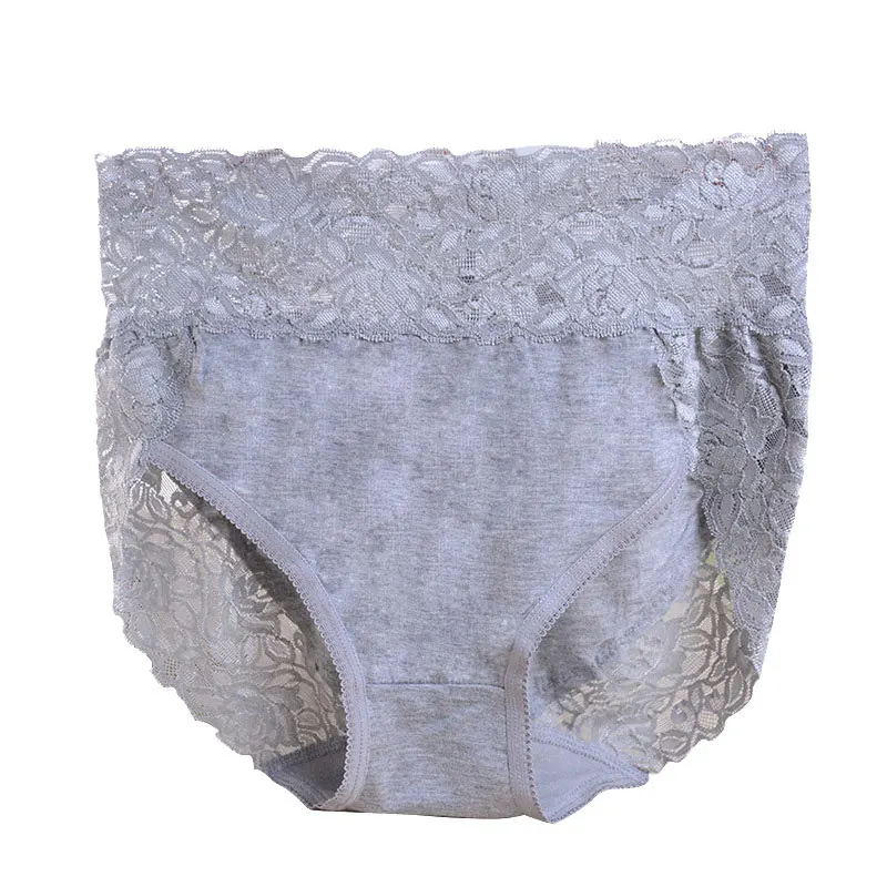 G Gray Новое поступление Ropa Interior Femenina, кружевное сексуальное нижнее белье, трусы, женское нижнее белье размера плюс, женские трусики с высокой талией, трусы - Цвет: G Gray