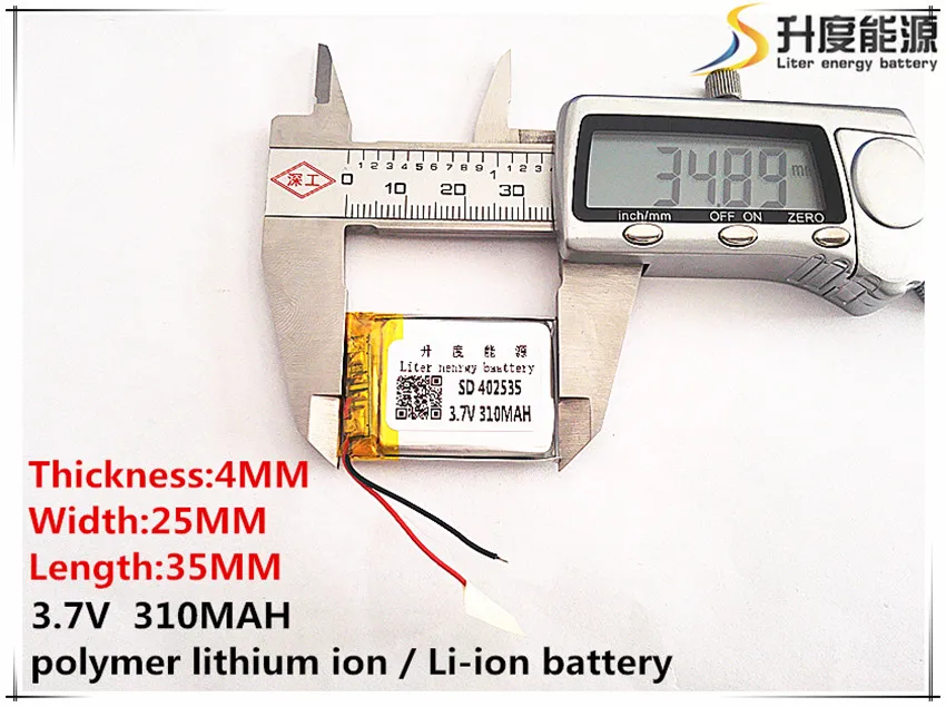3.7 В 310 мАч 402535 Литий Полимерный Li Po литий ионные Аккумуляторные батареи Для Mp3 MP4 MP5