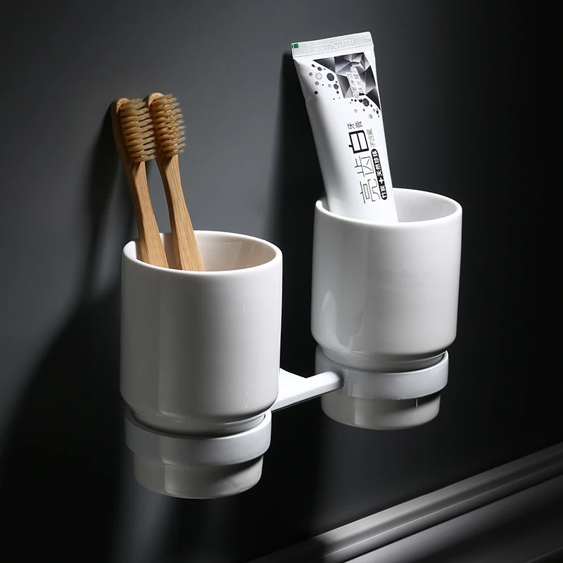 Набор аксессуаров для ванной из нержавеющей стали складные белые аксессуары