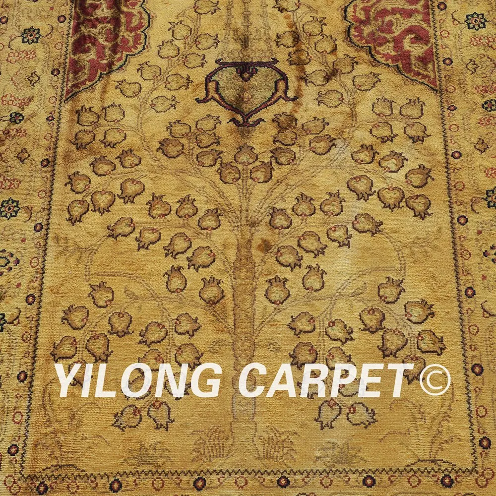 YILONG 2 5 'x 4' ручной работы персидский старый ковер турецкий Восточный Древо