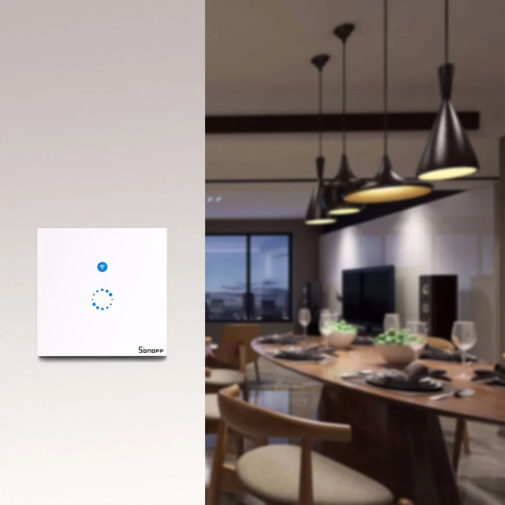 Sonoff Touch Wi Fi коммутатор 1 Gang 1Way Беспроводной разведки настенными Управление
