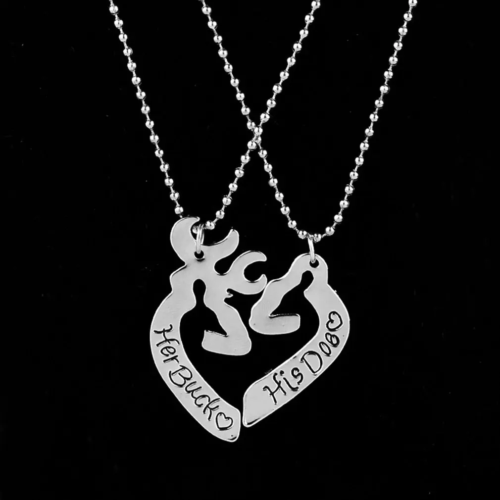 Women Fashinable Heart Deer Stylish Necklace Elegant Shiny Pendant Chain For Daily Wear | Украшения и аксессуары
